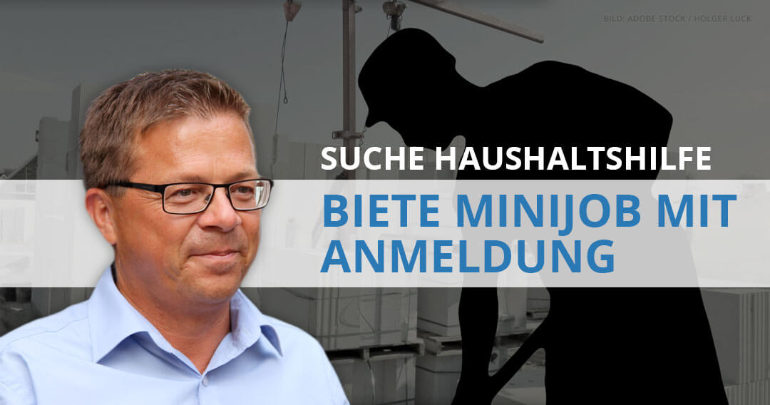 Claus Preuss: „Suche Haushaltshilfe – biete Minijob mit Anmeldung“
