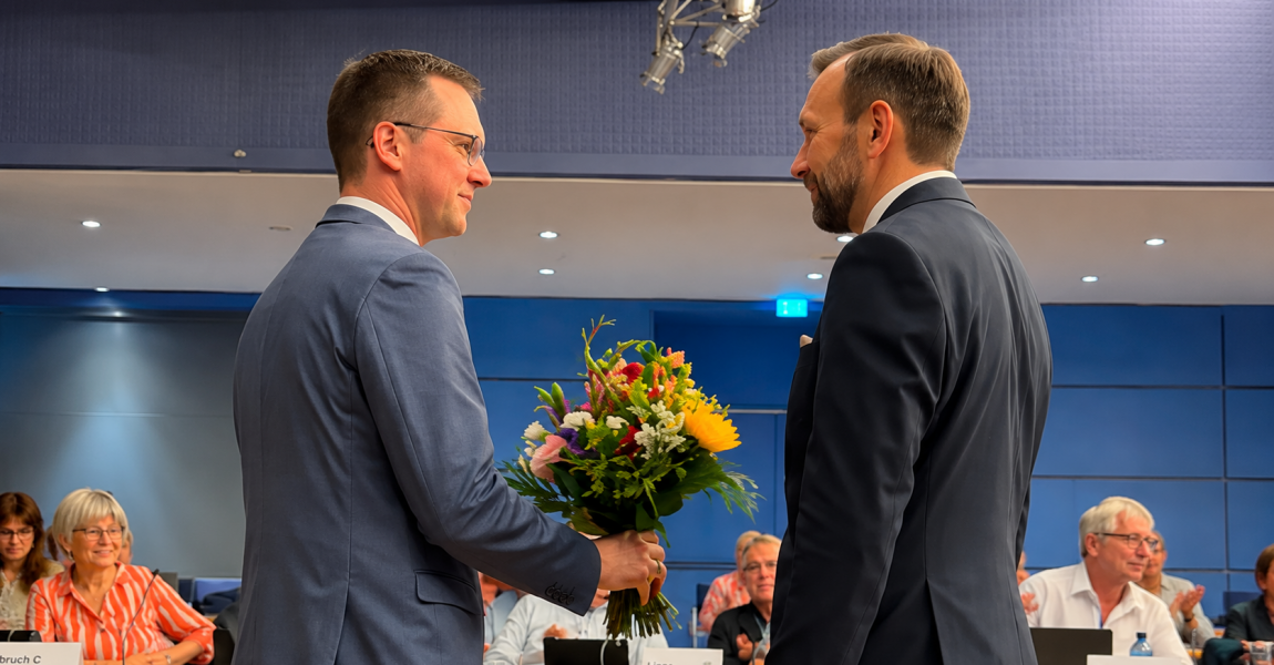 Herzlich willkommen in Lage: Daniel Wiens ist neuer 1. Beigeordneter